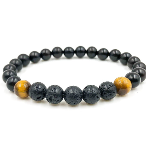 Kingston - Lava Rock, Tiger Eye, & Blackwood